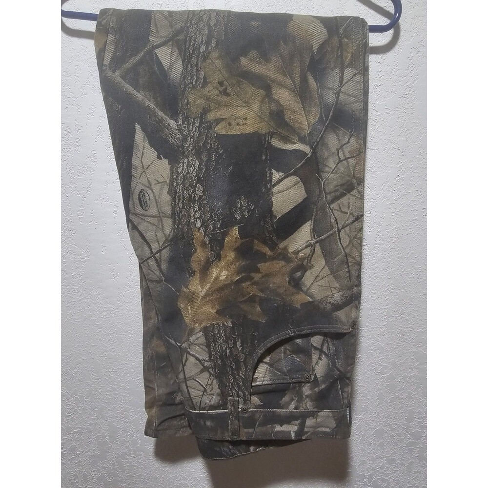 Vintage Wrangle Real Tree Camo Pants Double Knee Hunting Heavy Duty 36 x  34